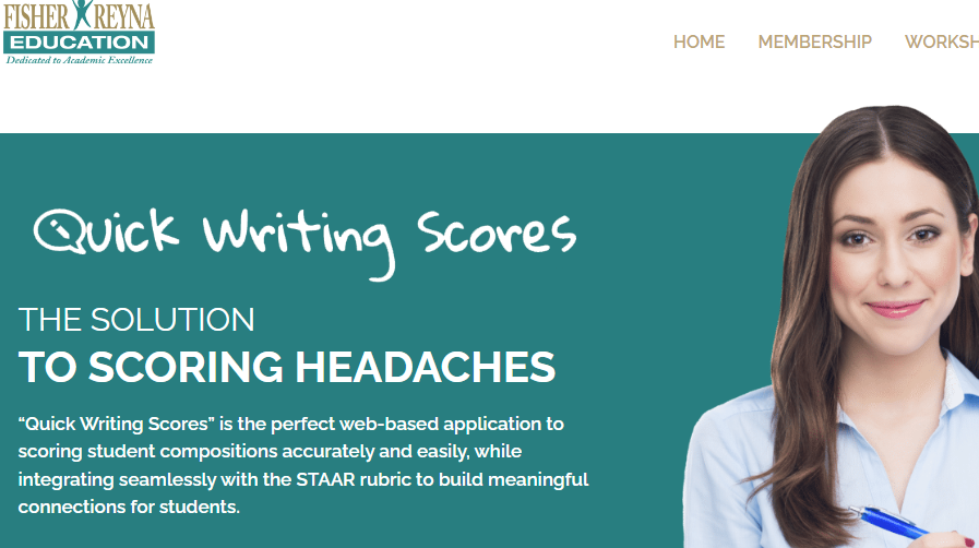 QWS - Quick Writing Scores - SAAS Assessment Rubric Based Writing Tool 